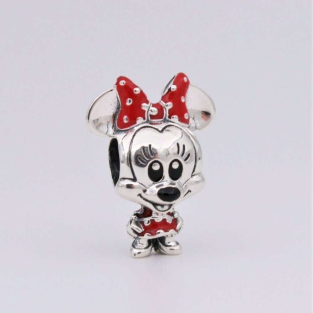 S925 Minnie Mouse Dotted Dress Charm